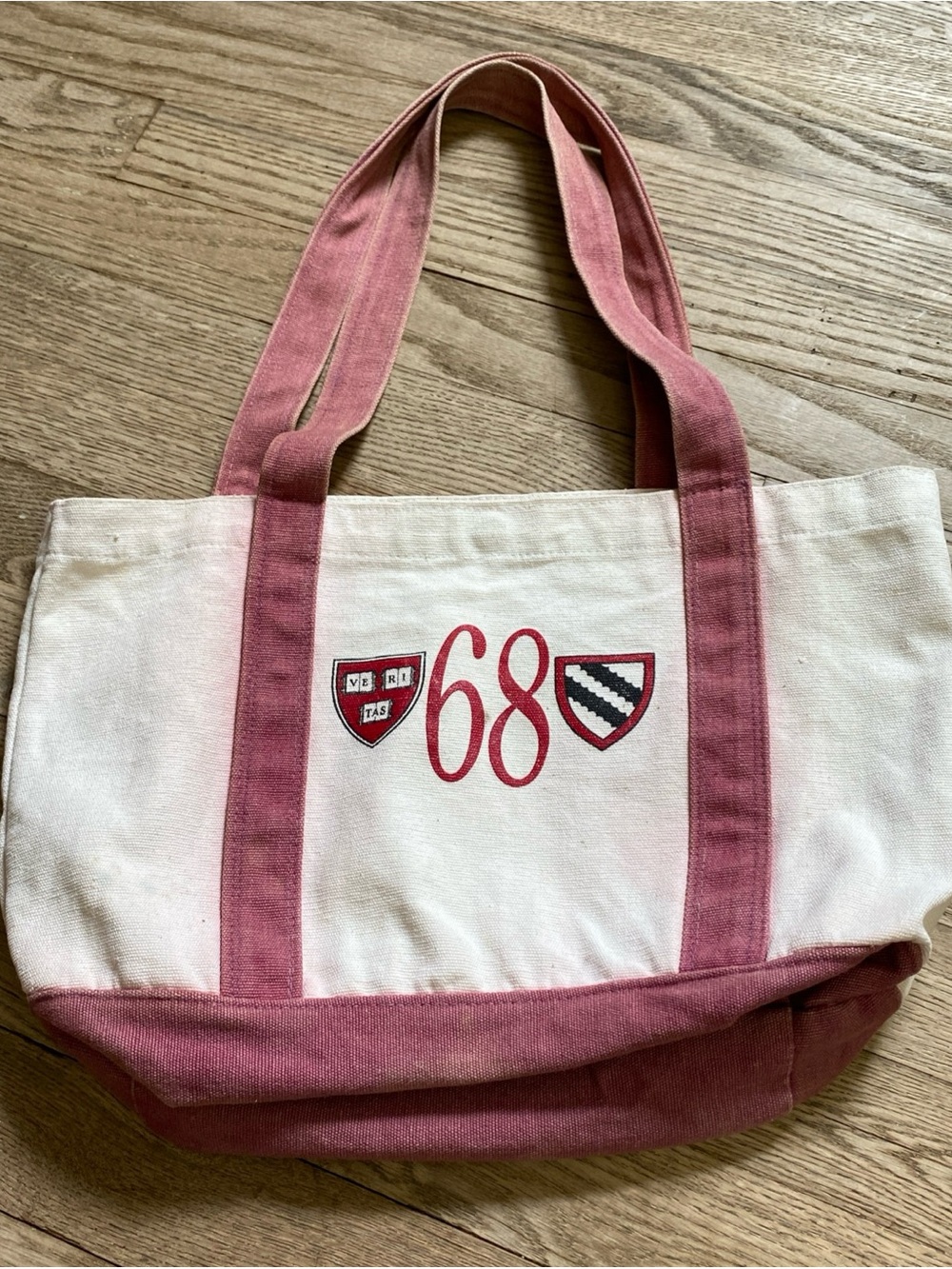 Vintage Harvard Radcliffe Class of 1968 Alumni Reunion Tote Bag
